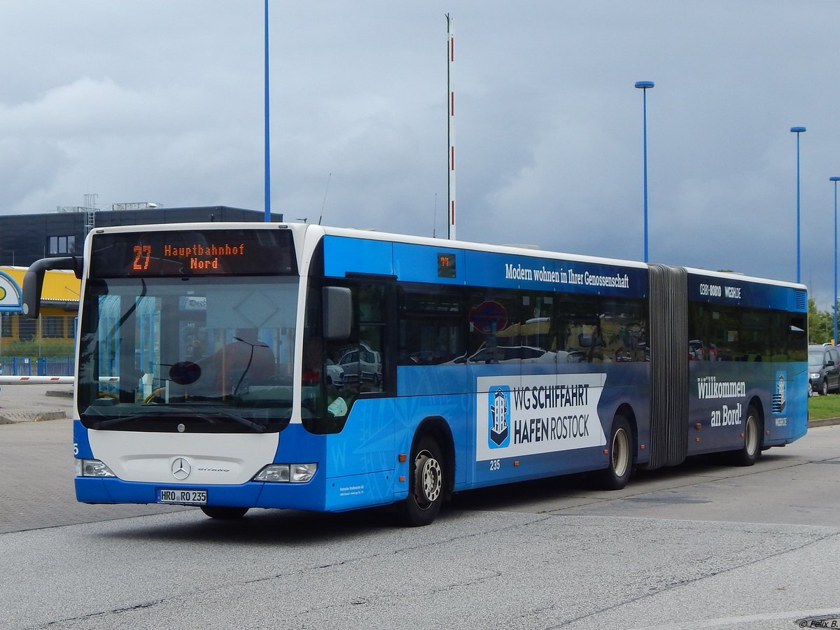 Mercedes Citaro II der Rostocker Straßenbahn AG in Rostock.