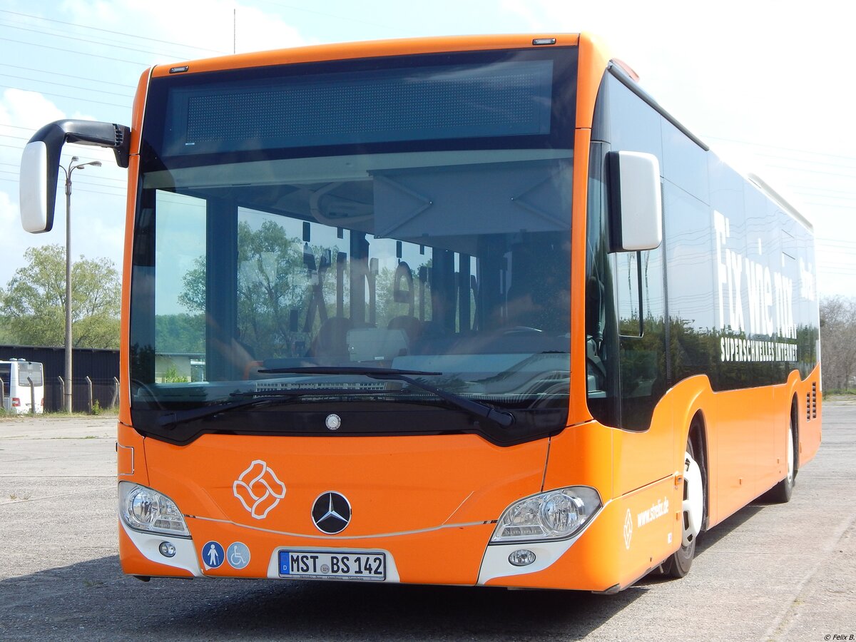 Mercedes Citaro III von Becker-Strelitz Reisen aus Deutschland in Neubrandenburg.