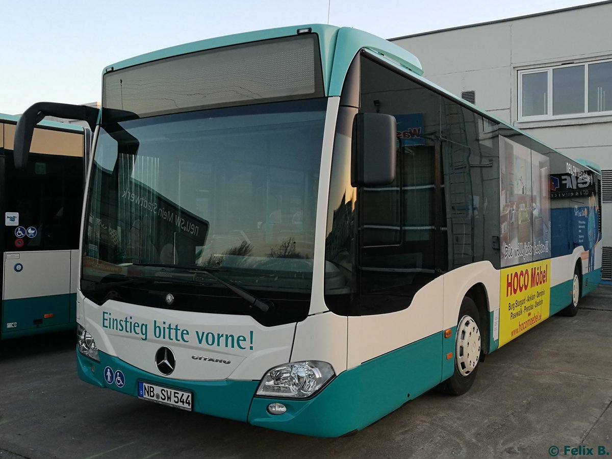 Mercedes Citaro III der Neubrandenburger Verkehrsbetriebe in Neubrandenburg.