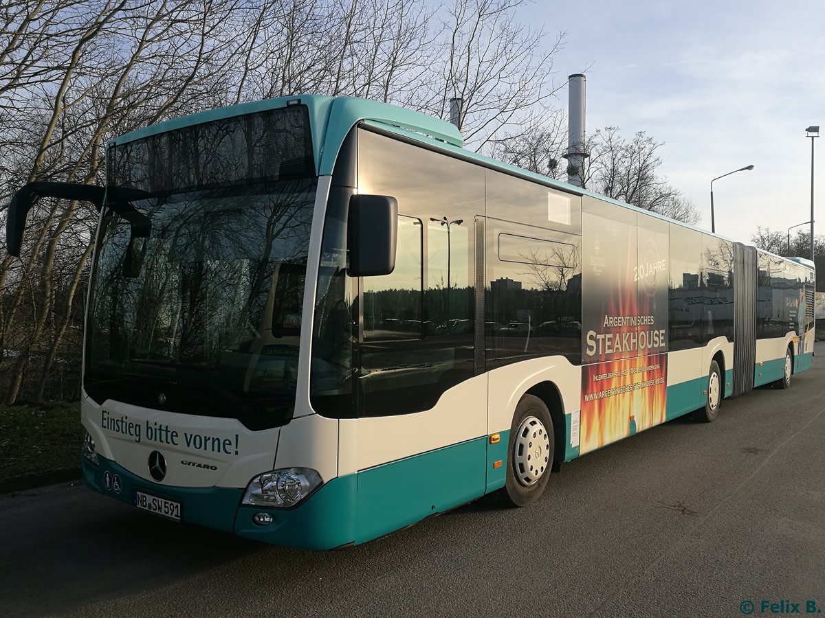 Mercedes Citaro III der Neubrandenburger Verkehrsbetriebe in Neubrandenburg.