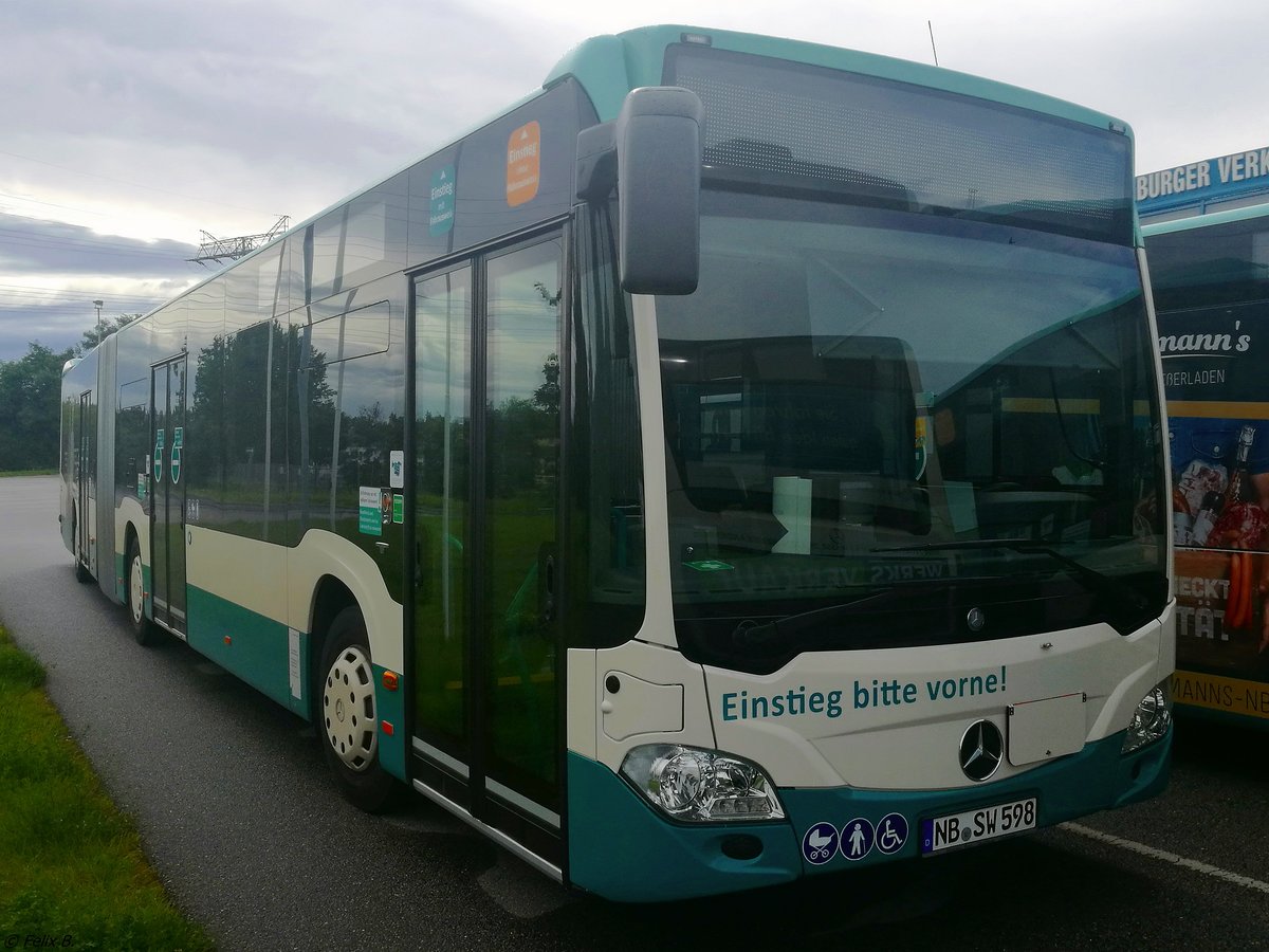 Mercedes Citaro III der Neubrandenburger Verkehrsbetriebe in Neubrandenburg.