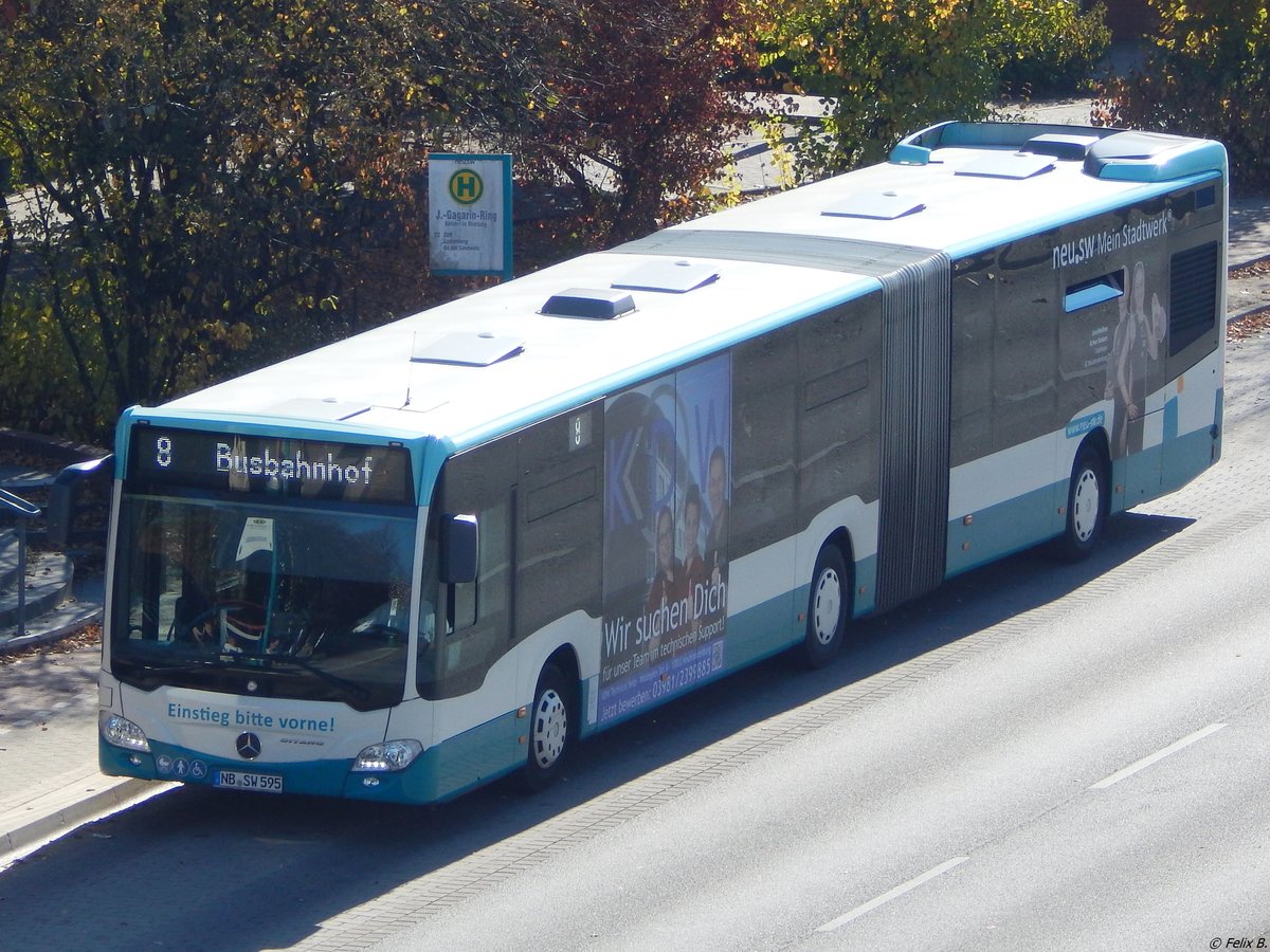 Mercedes Citaro III der Neubrandenburger Verkehrsbetriebe in Neubrandenburg.