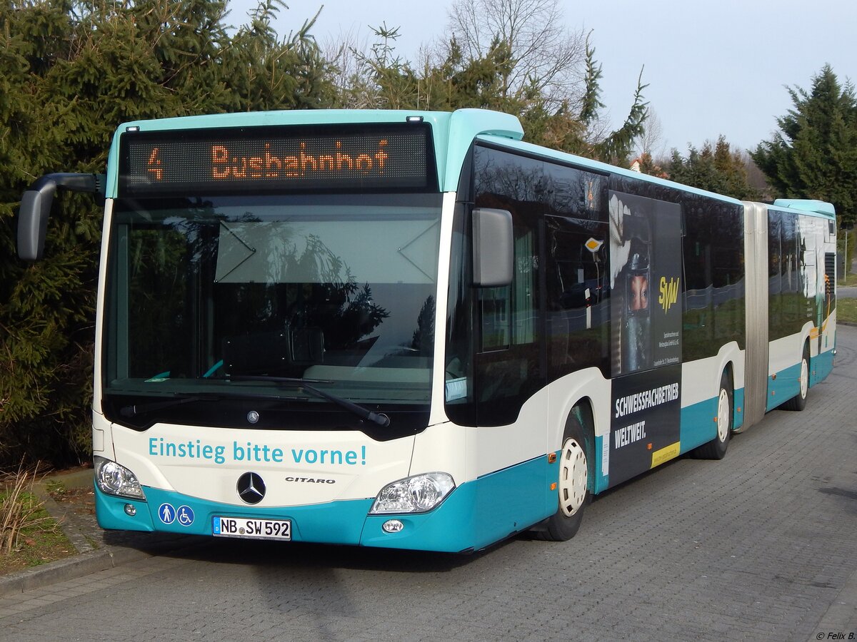 Mercedes Citaro III der Neubrandenburger Verkehrsbetriebe in Neubrandenburg.