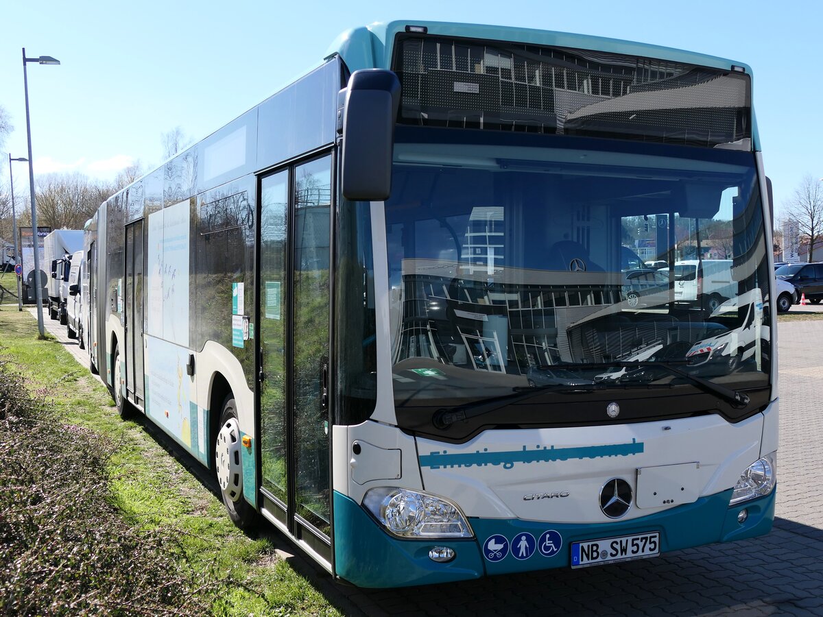 Mercedes Citaro III der Neubrandenburger Verkehrsbetriebe in Neubrandenburg.
