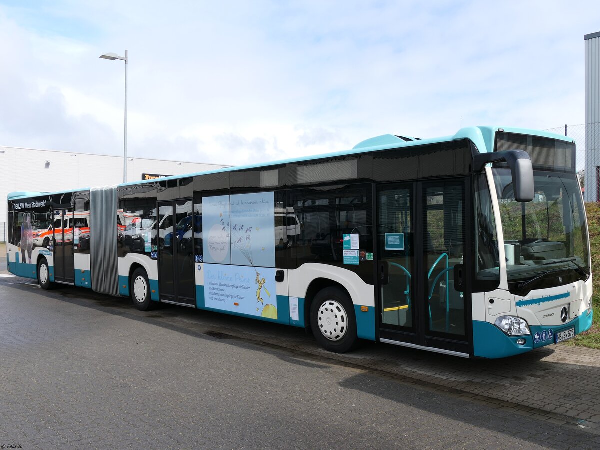 Mercedes Citaro III der Neubrandenburger Verkehrsbetriebe in Neubrandenburg.