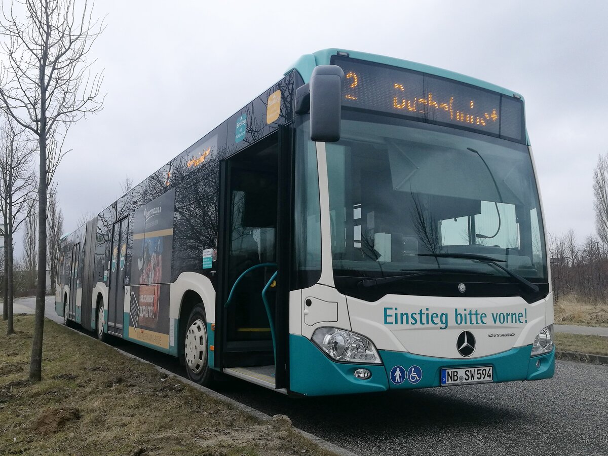 Mercedes Citaro III der Neubrandenburger Verkehrsbetriebe in Neubrandenburg.