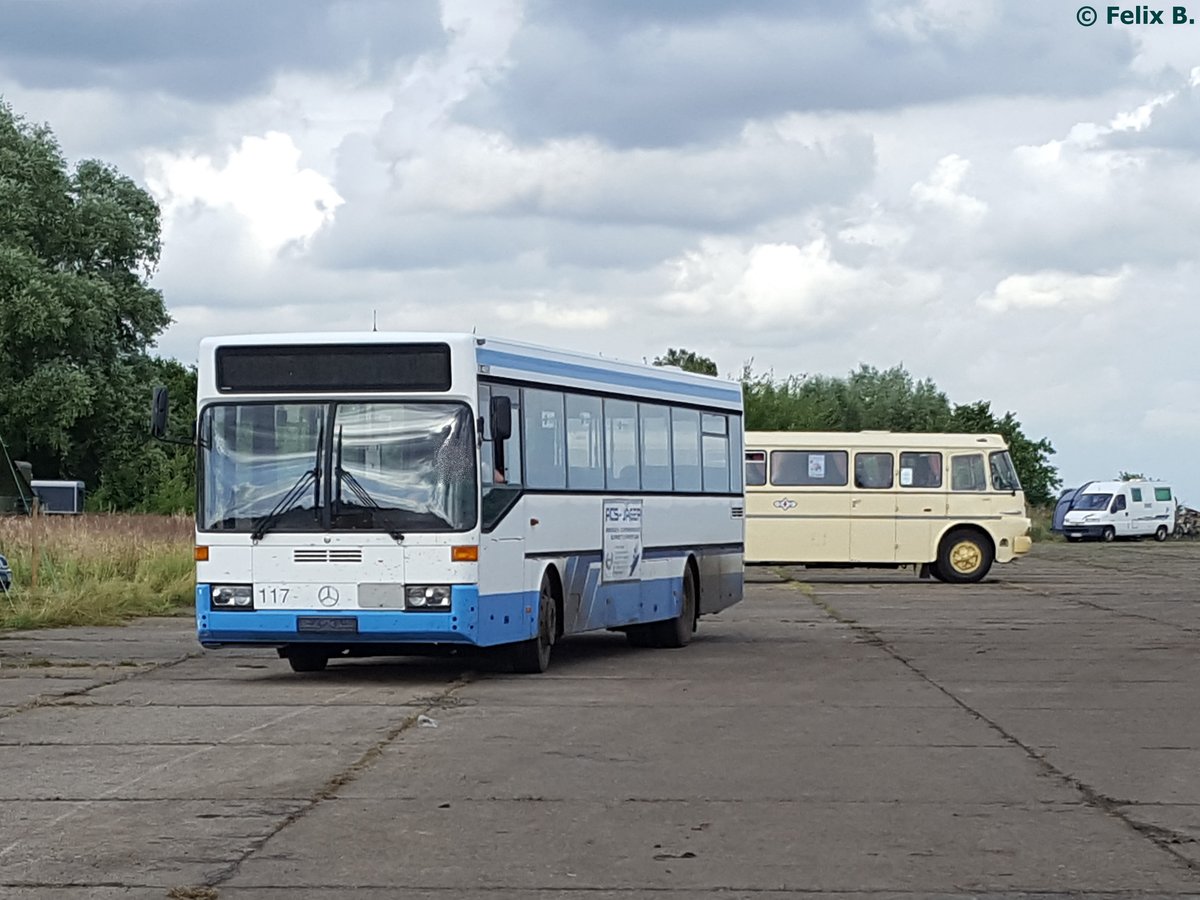 Mercedes O 405 vom Technikmuseum P�tnitz (ex KVG Ribnitz) in P�tnitz.