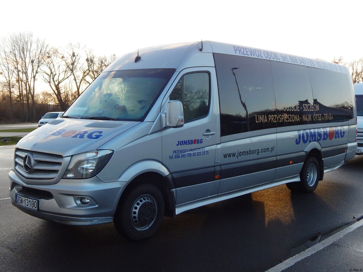 Mercedes Sprinter von Jomsborg aus Polen in Neubrandenburg. 