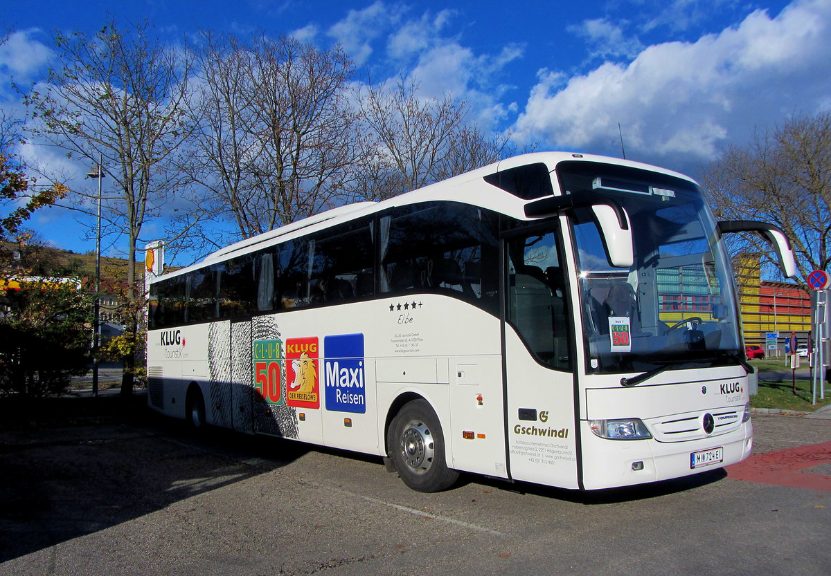 Mercedes Tourismo vom Autobusunternehmen Gschwindl aus �sterreich in Krems.