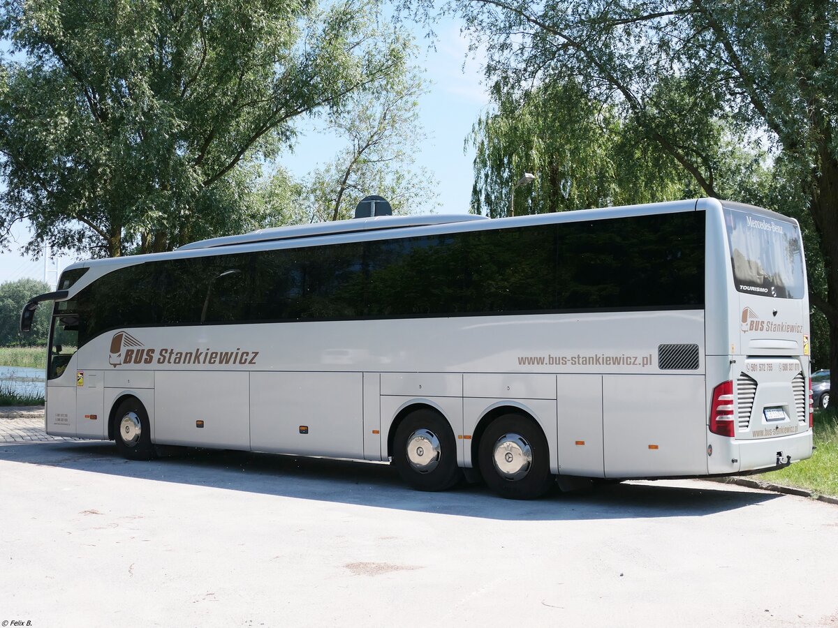 Mercedes Tourismo von Bus Stankiewicz aus Polen in Stralsund.