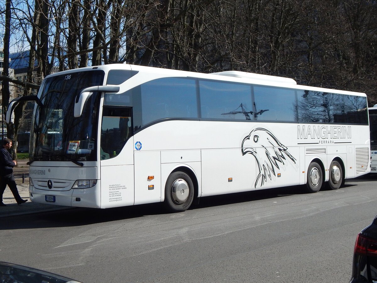 Mercedes Tourismo von Mangherini aus Italien in Berlin.