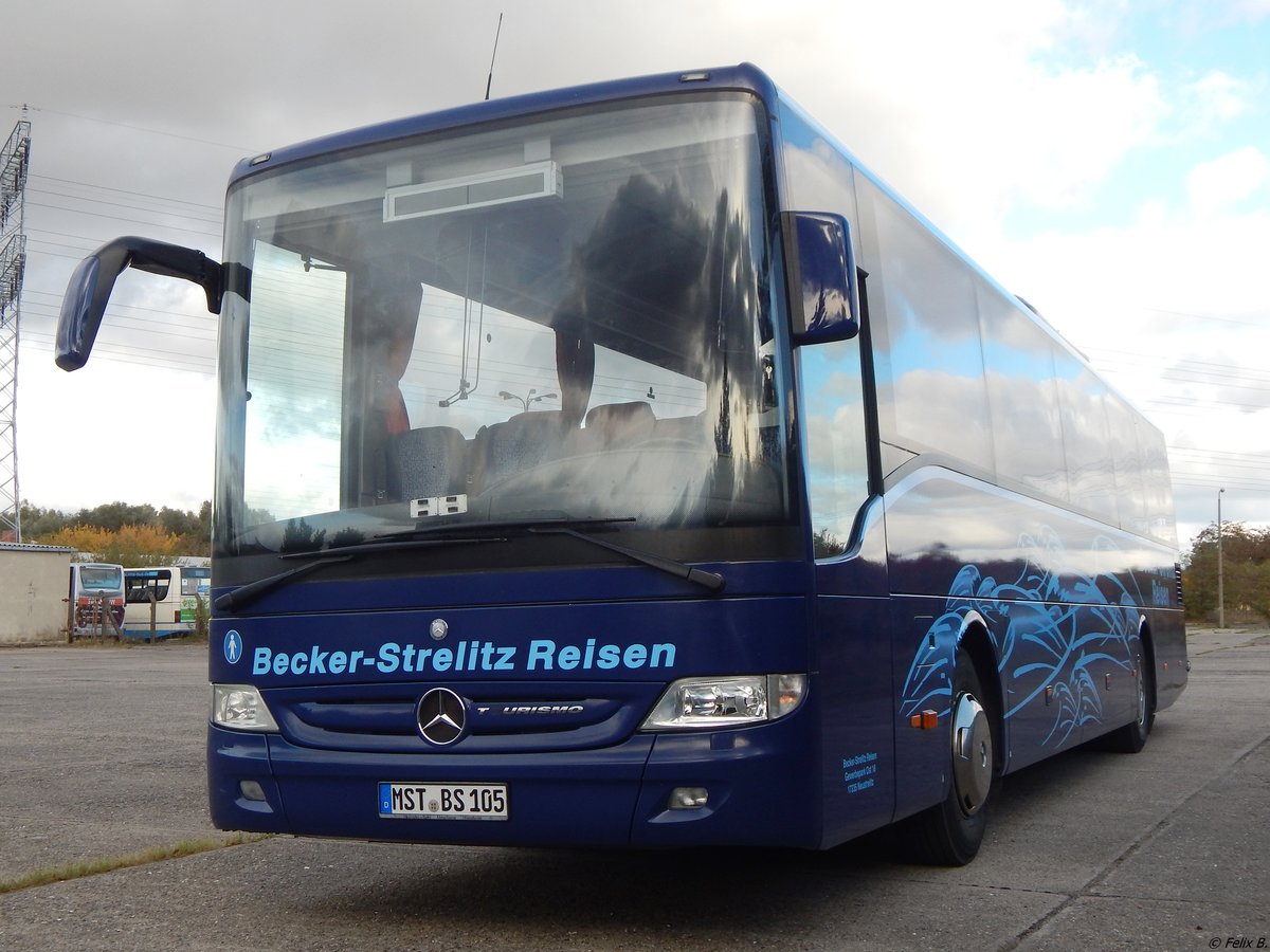 Mercedes Tourismo RH von Becker-Strelitz Reisen aus Deutschland in Neubrandenburg. 