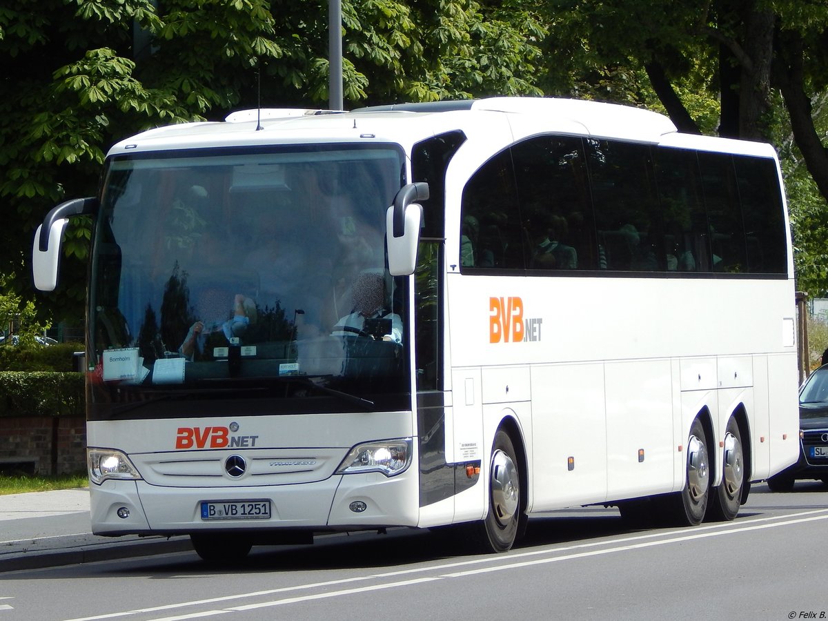 Mercedes Travego von BVB.net aus Deutschland in Stralsund. 