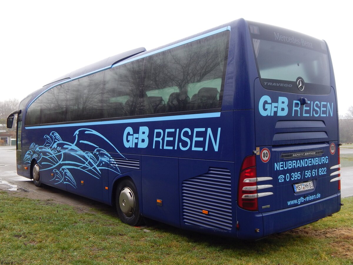 Mercedes Travego von GFB-Reisen aus Deutschland in Sassnitz.