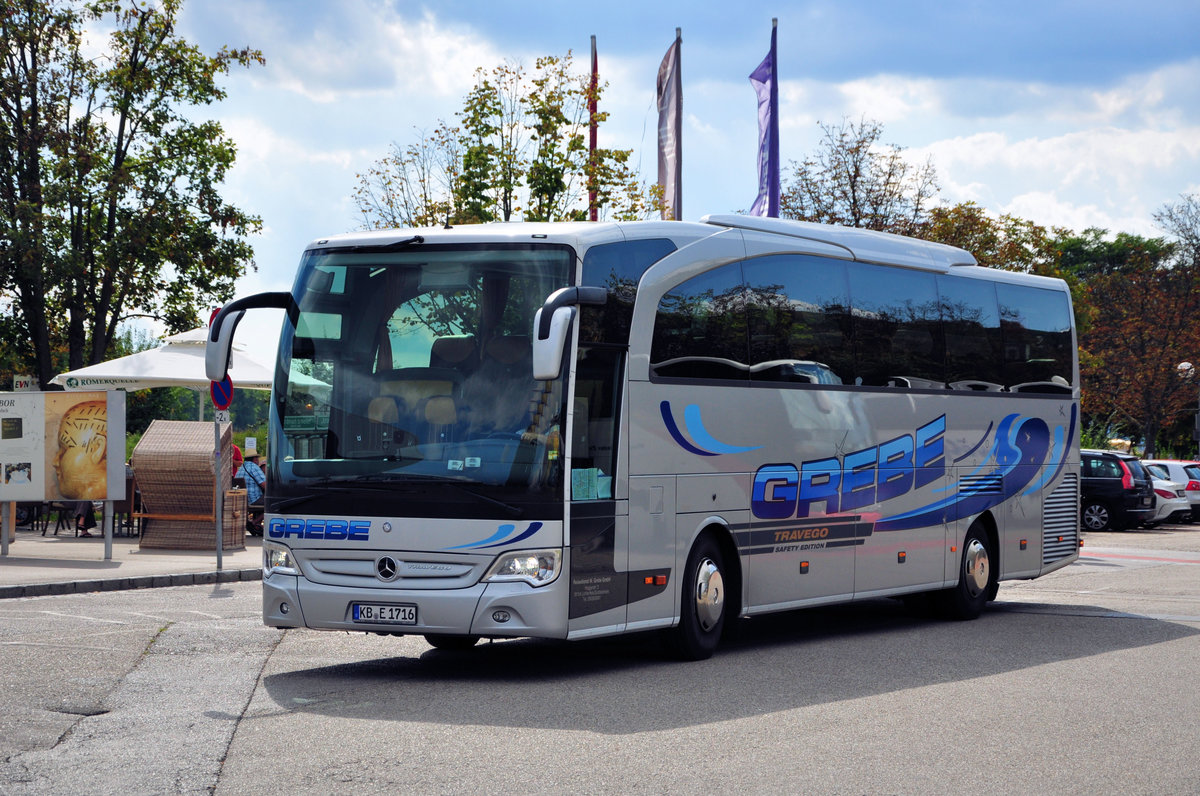 Mercedes Travego vom Reisedienst GREBE aus der BRD in Krems gesehen.