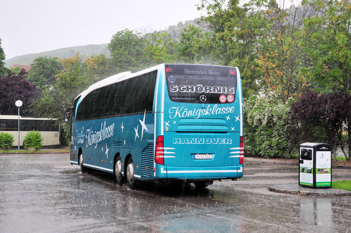 Mercedes Travego von Sch�rnig Reisen aus der BRD in Krems gesehen.