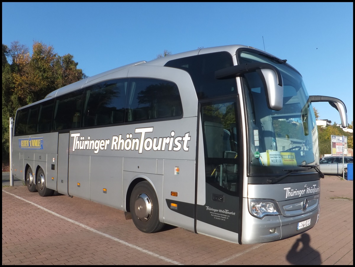 Mercedes Travego von Th�ringer Rh�n Tourist aus Deutschland im Stadthafen Sassnitz.