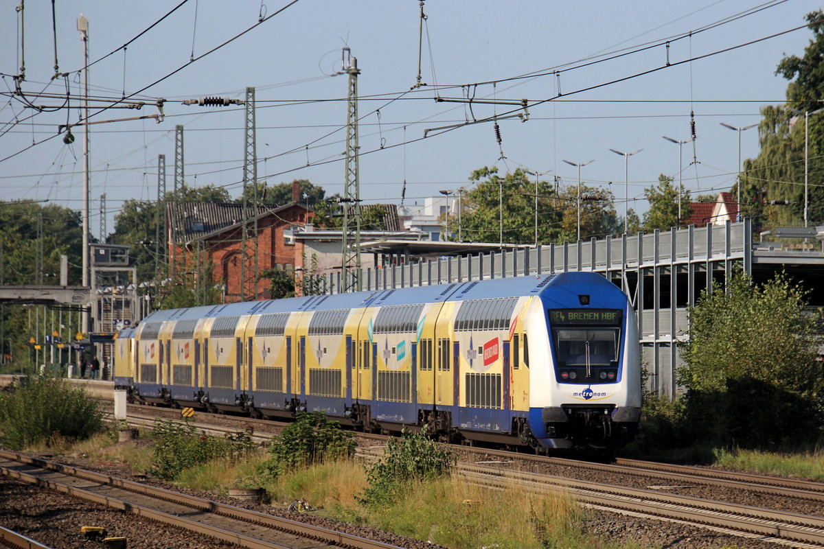 Metronom wird gleich im Tostedter Bahnhof halten. Datum: 14.09.2020