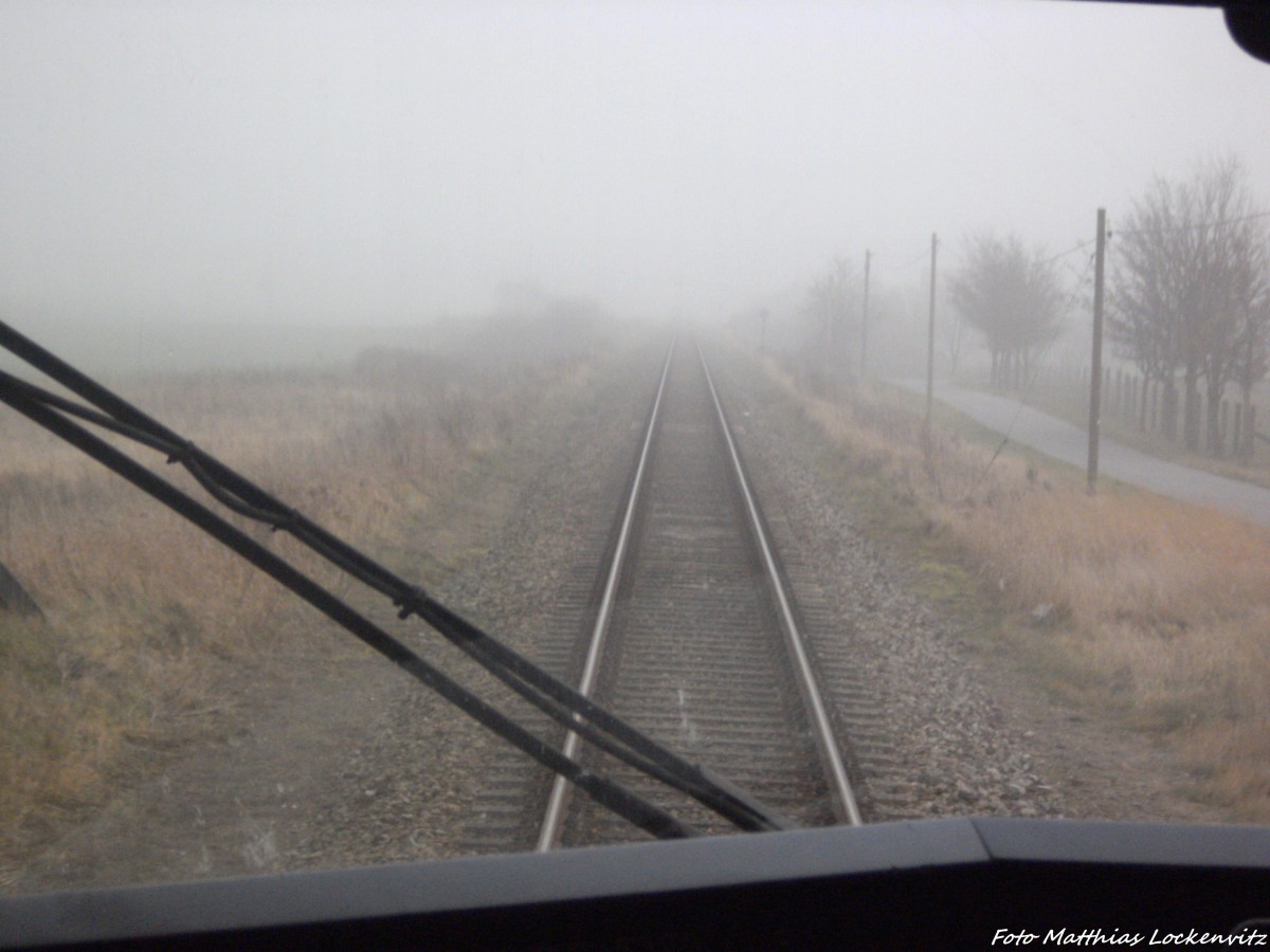 Mit dem OLA VT 0010 unterwegs nach Ueckerm�nde Stadthafen am 14.12.13