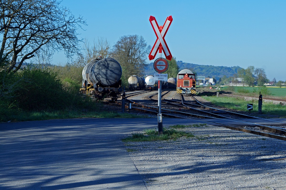 Morgenstimmung auf einem verlassenen Rangierbahnhof im Bernbiet am 22. April 2015.
Foto: Walter Ruetsch
