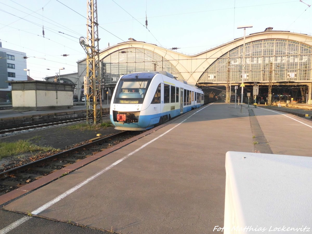 MRB VT 704 verl�sst den Leipziger Hbf in Richtung Bad Lausick am 3.5.16