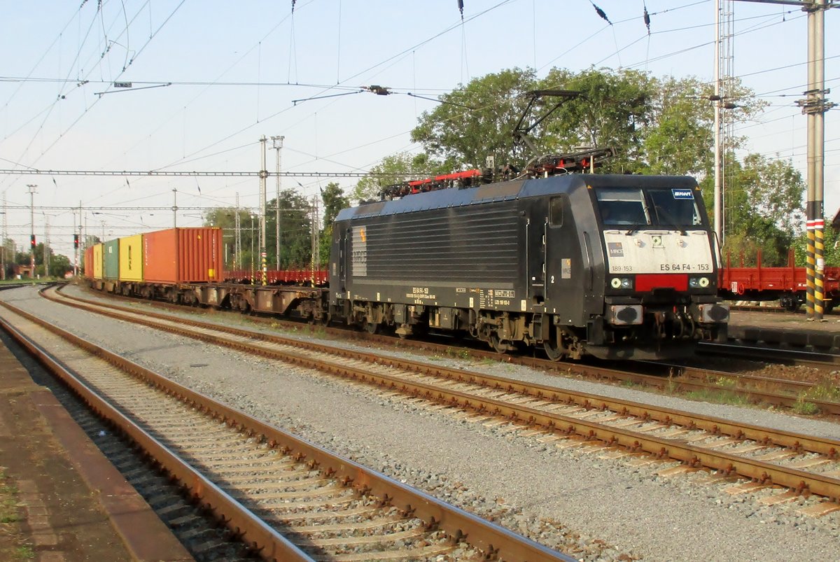 MRCE 189 153 findet sichselbst am 13 September 2018 zur�ck ins Tsjecischen Hranice nad Morave. 