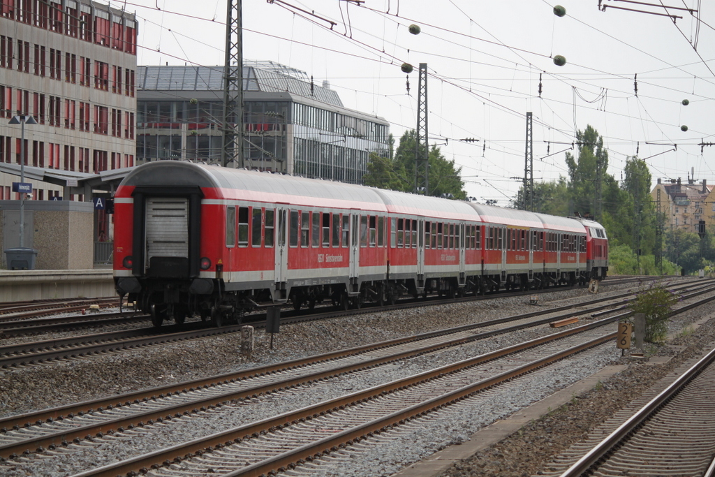 n-Wagen der Sdostbayern Bahn am 26.07.2016 in Mnchen-Heimeranplatz.