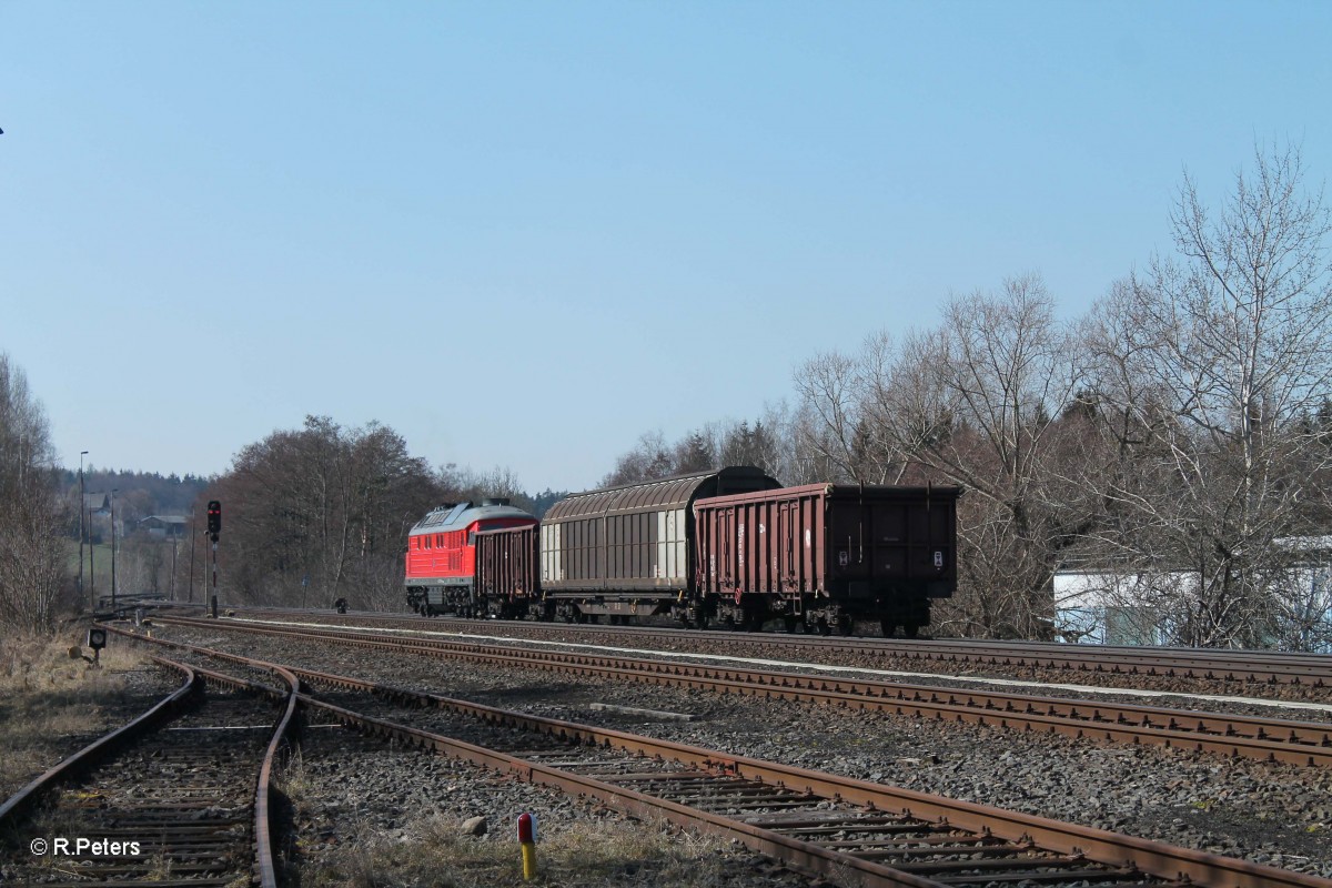 Nachschuss auf 232 569-4 mit dem sehr kurzen 45365 Nrnberg - Cheb in Pechbrunn. 17.03.16