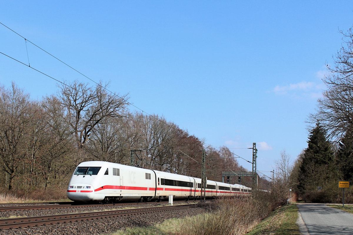 Nachschuss auf 401 552-5 am 26.03.2021 in Tostedt - Dreihausen.
