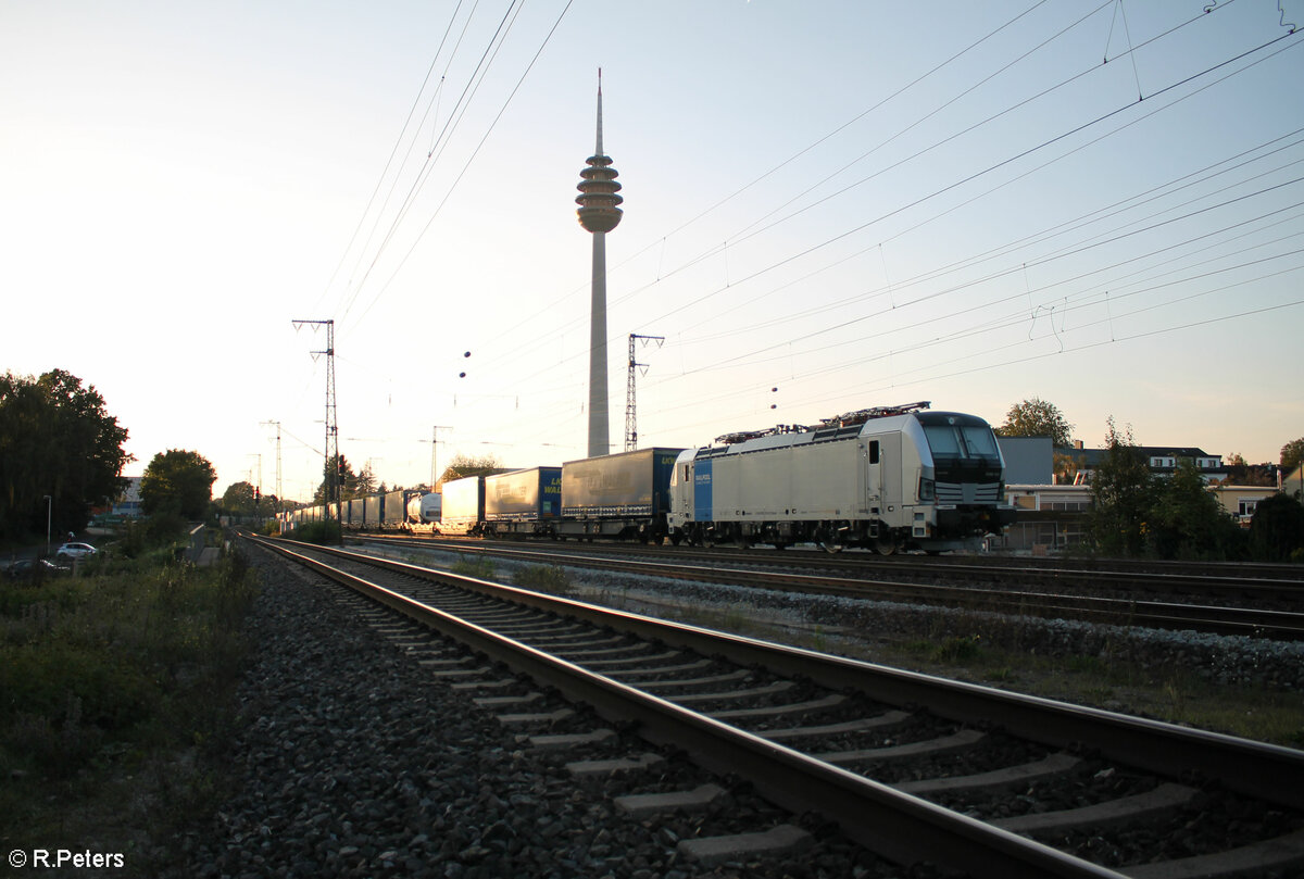 Nachschuss auf 6193 124 am Schluss vom LKW-Walter Zug.