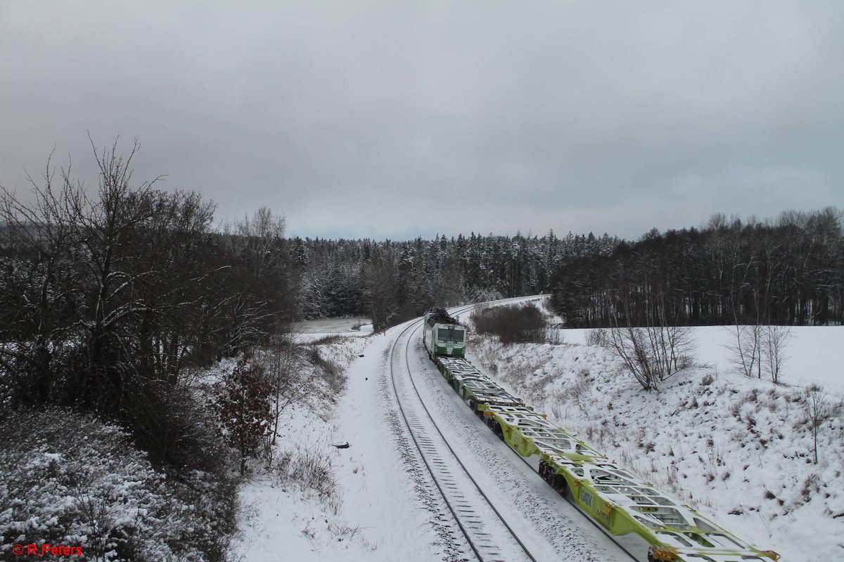 Nachschuss auf dem 1000T Containerzug. 09.01.21