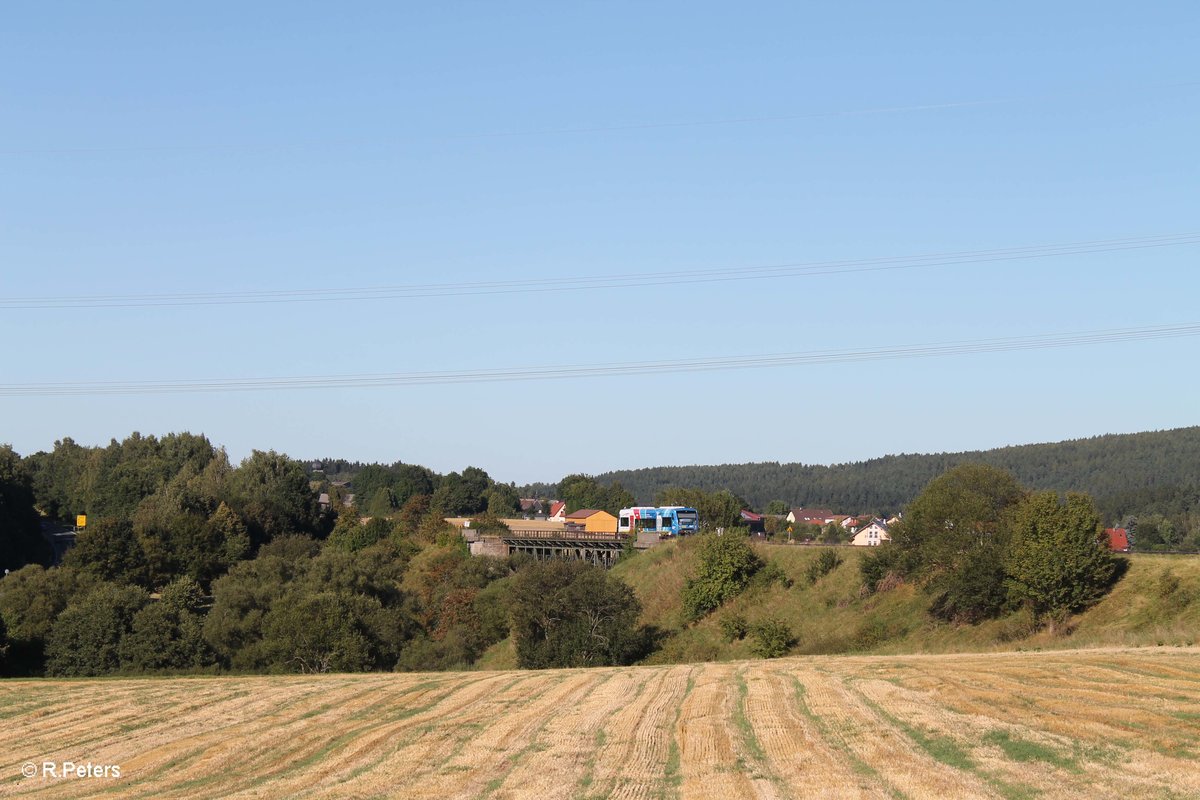 Nachschuss auf VT650 703 als OPB 20882 nach Hof via Cheb und As bei Seuen. 31.08.16