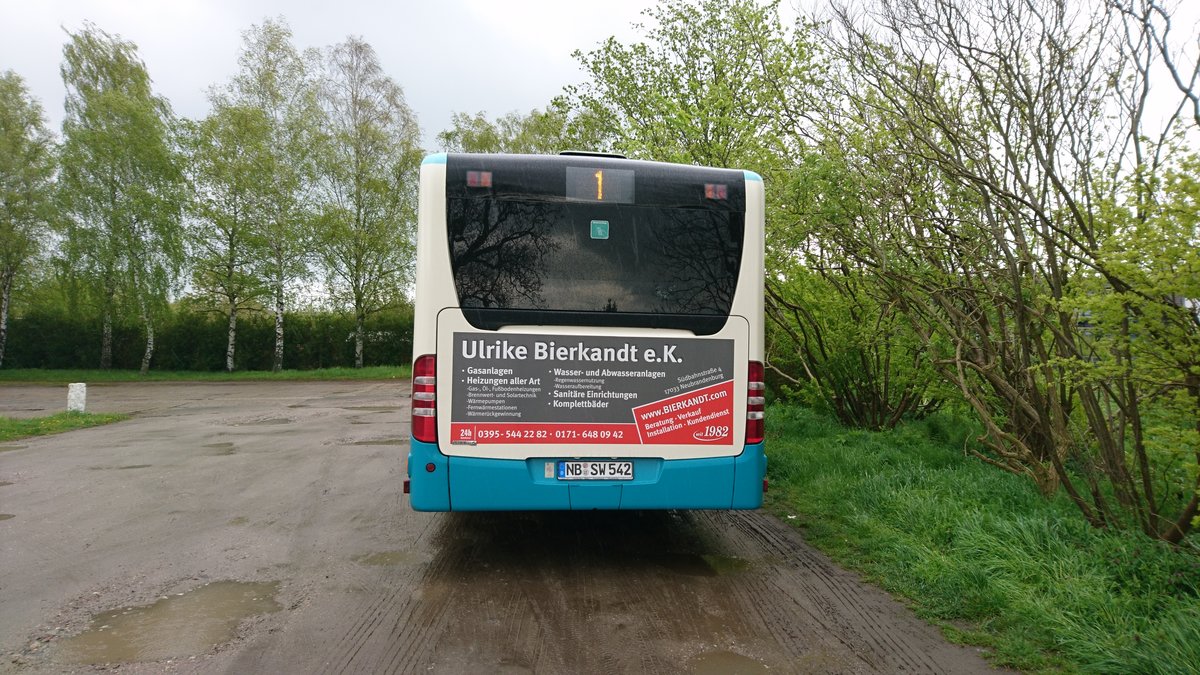 .....NB SW 242 hat diese Werbung nicht erhalten f�r den umstieg auf den Bus warum auch immer (Mai 2017)