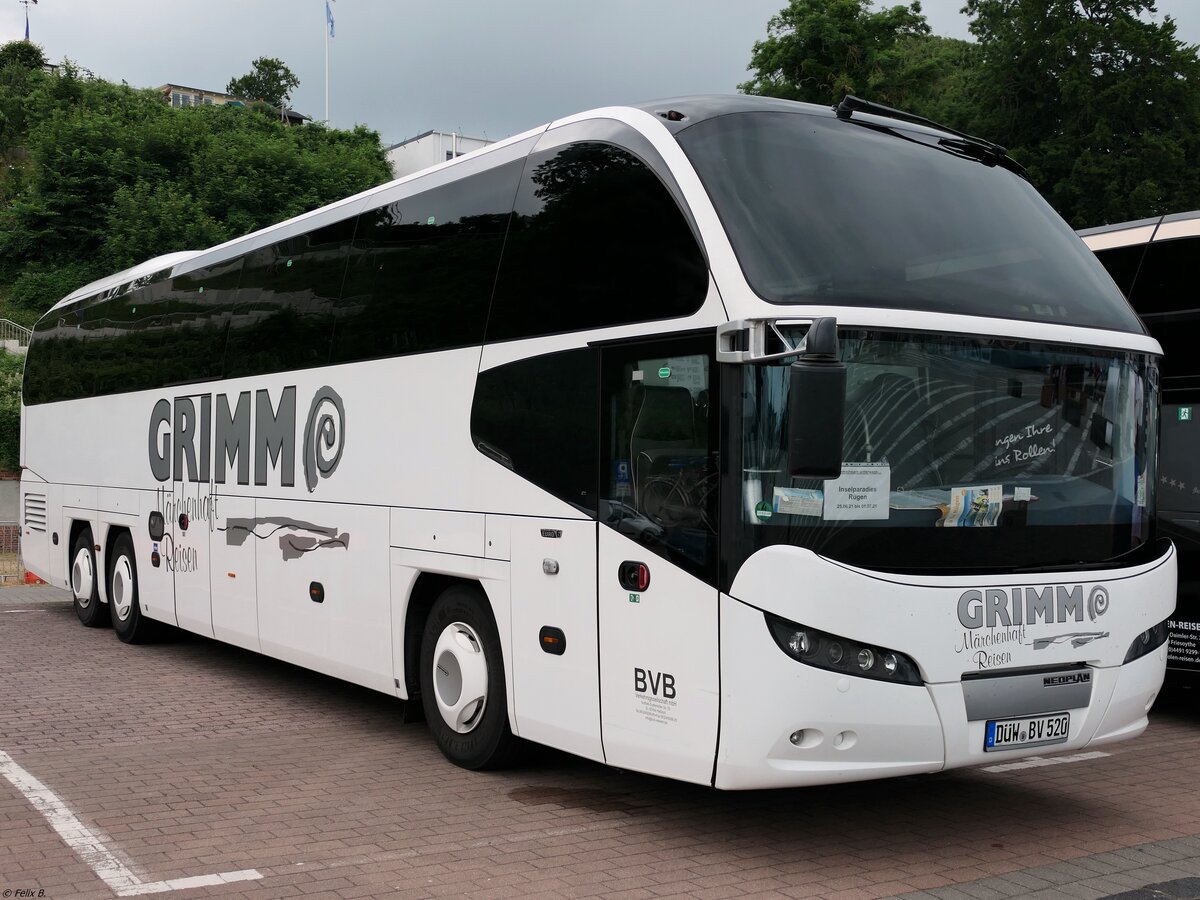 Neoplan Cityliner von BVB Verkehrsgesllschaft aus Deutschland im Stadthafen Sassnitz.