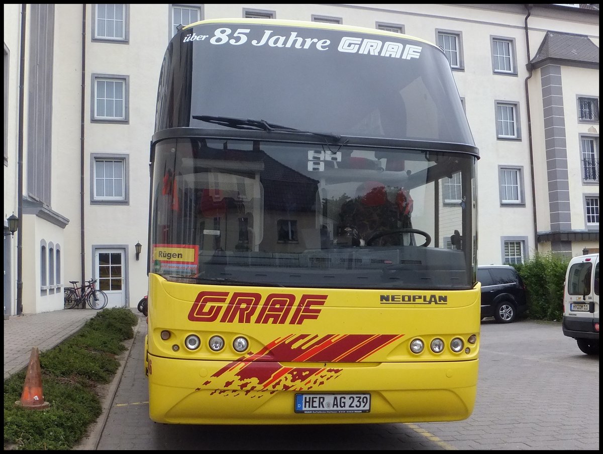 Neoplan Cityliner von Graf aus Deutschland in Sassnitz. 