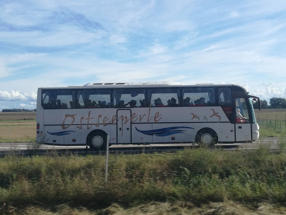 Neoplan Euroliner von Ostseeperle aus Deutschland bei Rambin. 