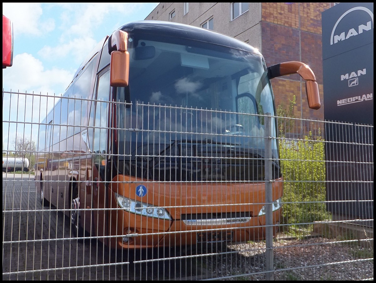 Neoplan Jetliner Vorf�hrwagen in Rostock.