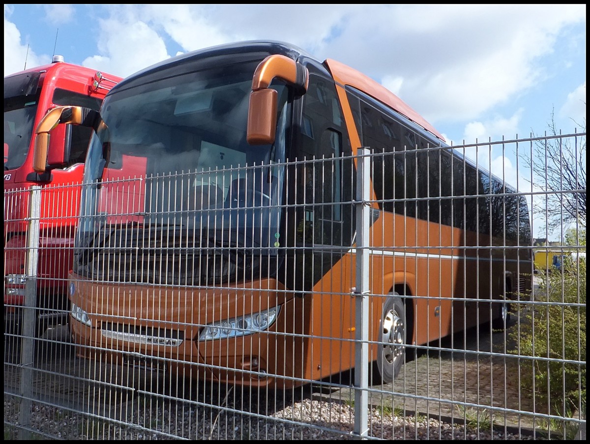 Neoplan Jetliner Vorf�hrwagen in Rostock.