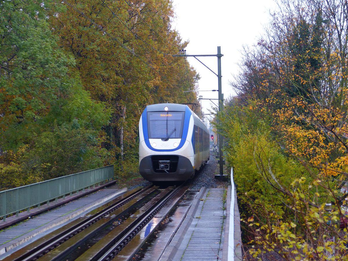 NS SLT Triebzug 2456 bei Hp Leiden Lammenschans 22-11-2019.

NS SLT treinstel 2456 nadert halte Leiden Lammenschans 22-11-2019.