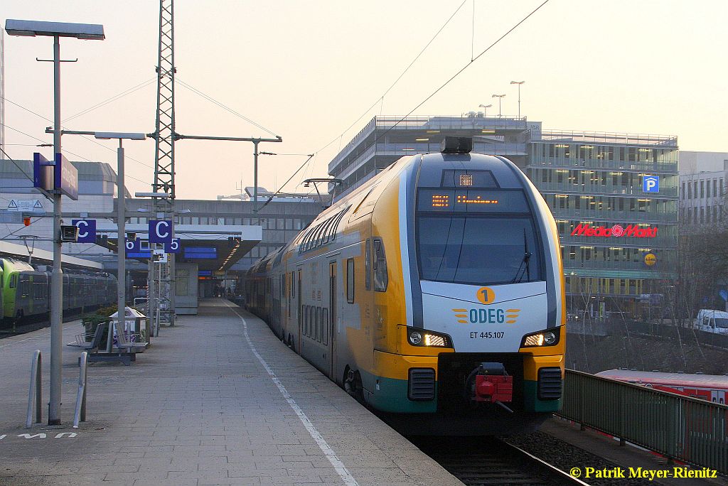 ODEG ET445.107 als RB71 nach Elmshorn am 16.02.2015 in Hamburg-Altona