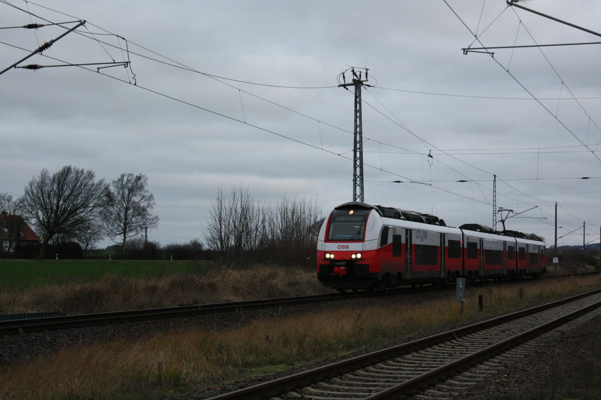 �BB / ODEG 4746 052/552 am Abzweig Mukran bei Borchtitz am 28.12.19