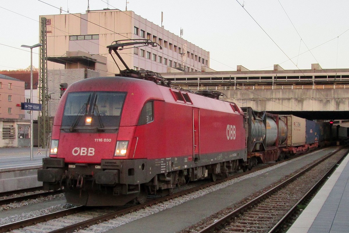 �BB 1116 030 durchfahrt am 29 Dezember 2016 Passau.