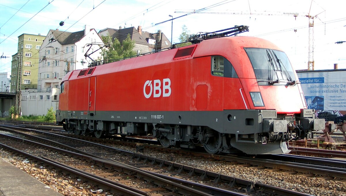 �BB 1116 037-1 in Ulm am 20.06.2008.