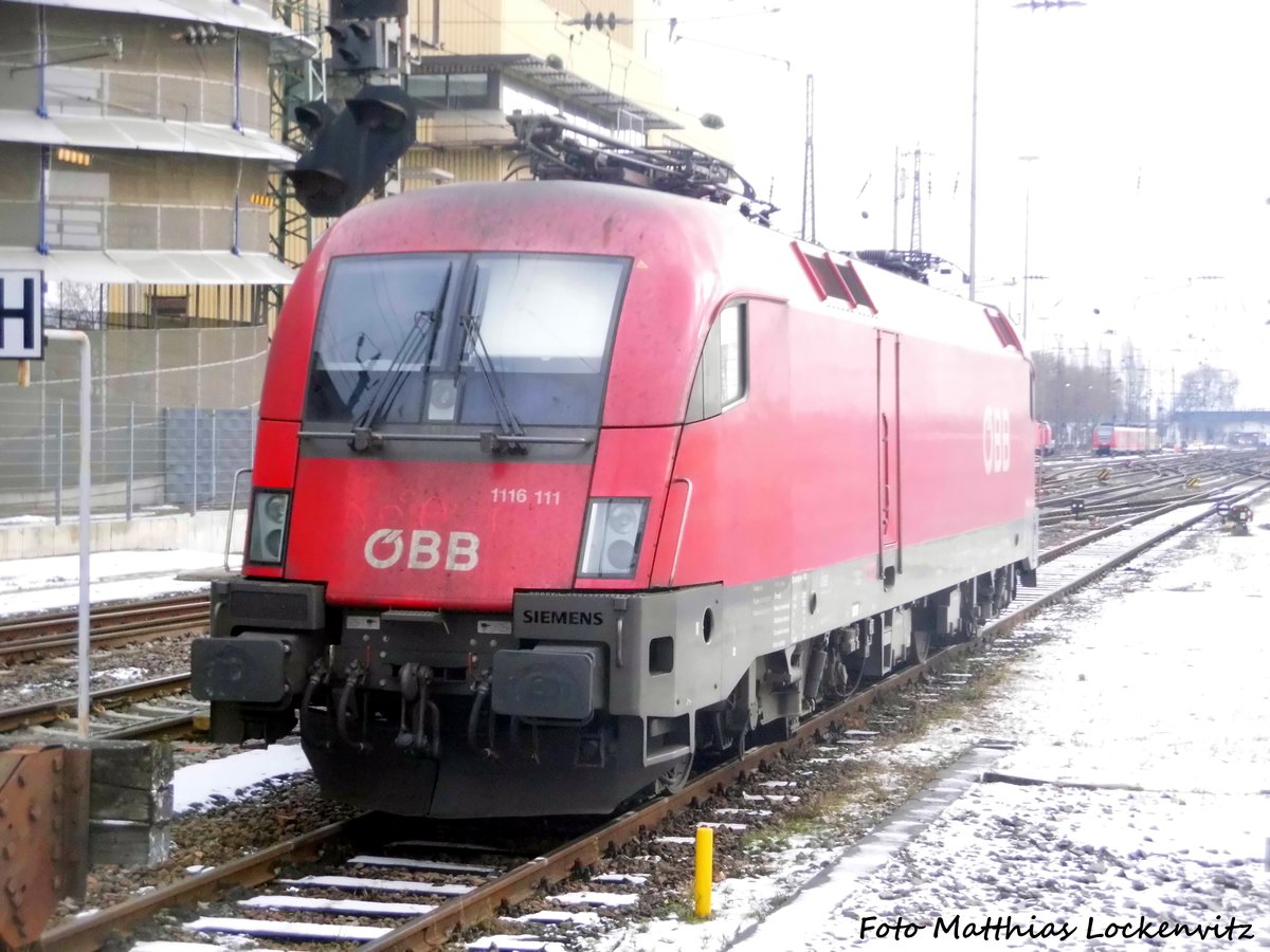 �BB 1116 111 abgestellt in Mannheim am 11.1.17