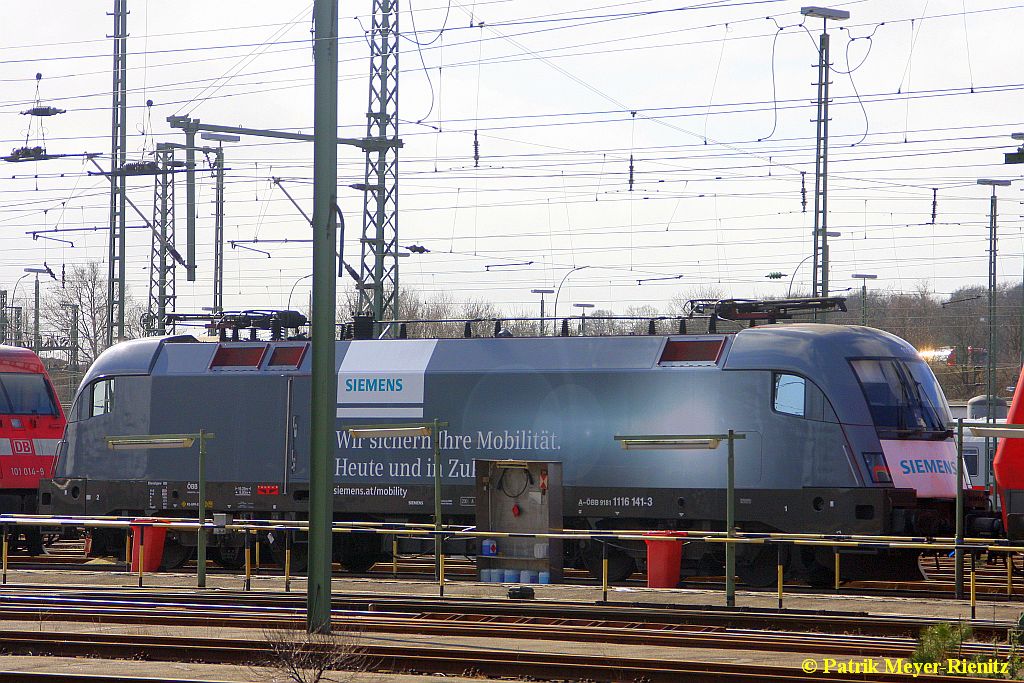ÖBB 1116 141 Abgestellt in Hamburg-Langenfelde am 11.03.2015
