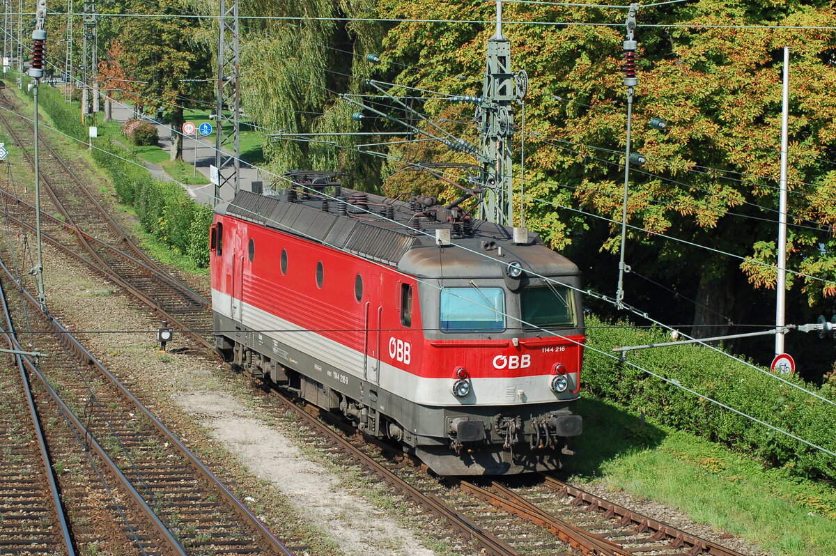 ÖBB 1144 216-9in Lindau am 30.08.2008.