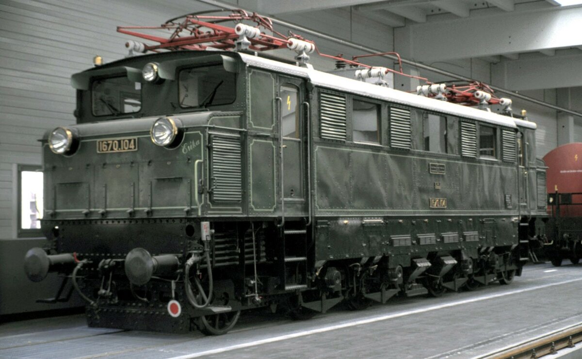 ÖBB 1670.104 in Bludenz im August 1991.