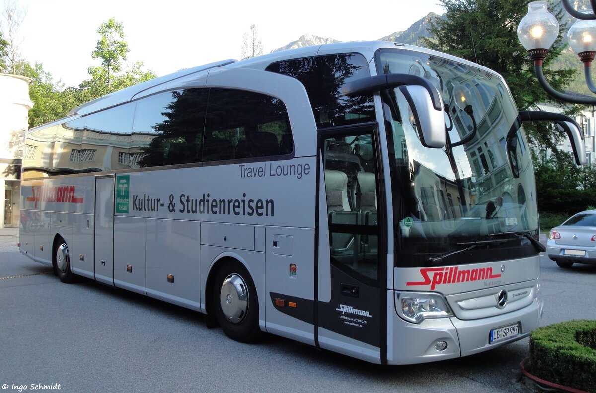 Omnibusverkehr Spillmann aus Bietigheim-Bissingen | LB-SP 997 | Mercedes-Benz Travego II RHD | 07.06.2012 in Bad Reichenhall