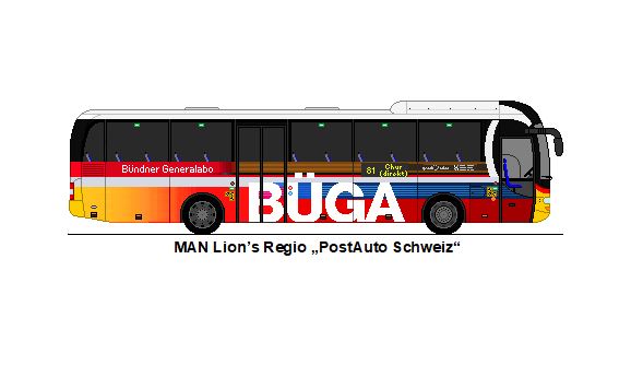 PostAuto Graub�nden - GR 162'990 - MAN Lion's Regio