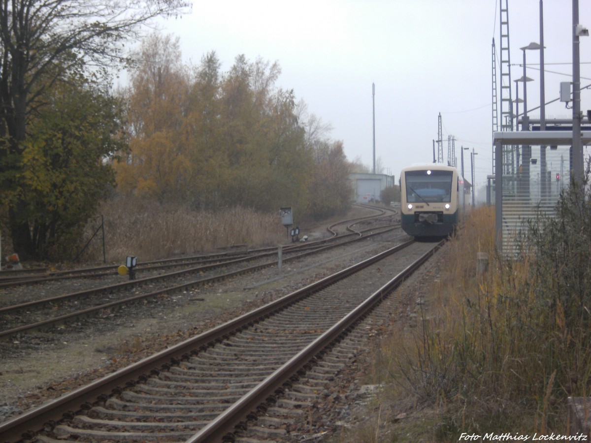 PRESS 650 032-4 aus Lauterbach Moel bei der Einfahrt in Bergen auf R�gen am 15.11.13